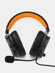 Черный игровые наушники с микрофоном и RGB-подсветкой