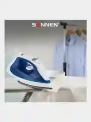 Утюг Sonnen Si-237a, 1800 Вт, антипригарное покрытие, синий/белый, 453504
