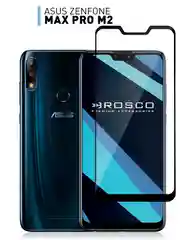 Защитное стекло ROSCO для ASUS ZenFone Max Pro M2 ZB631KL, прозрачное с черной рамкой