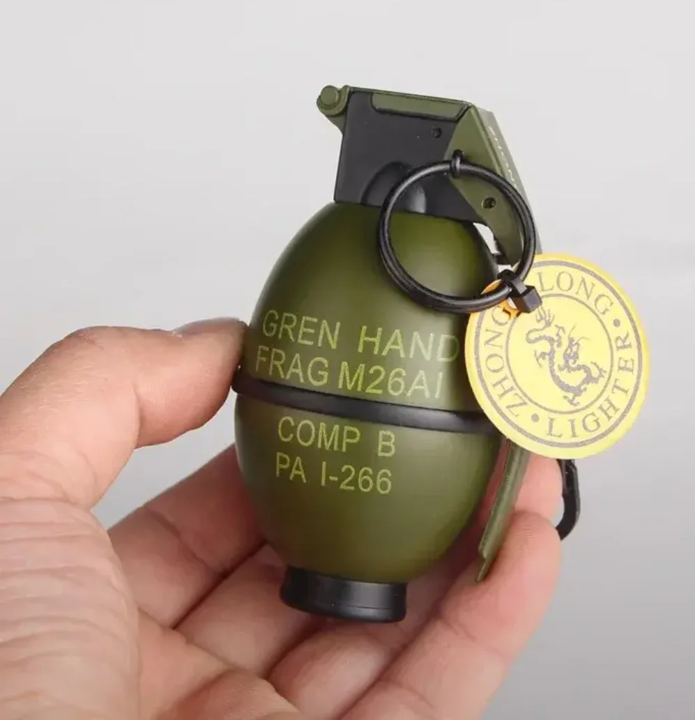 Зажигалка газовая/турбо Граната M26AI