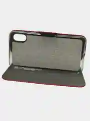 Красный чехол книжка с карточкой для iPhone X / XS / XS Max / 11 / 11 Pro / 11 Pro max