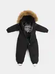 Угольный детский зимний комбинезон для мальчиков и девочек