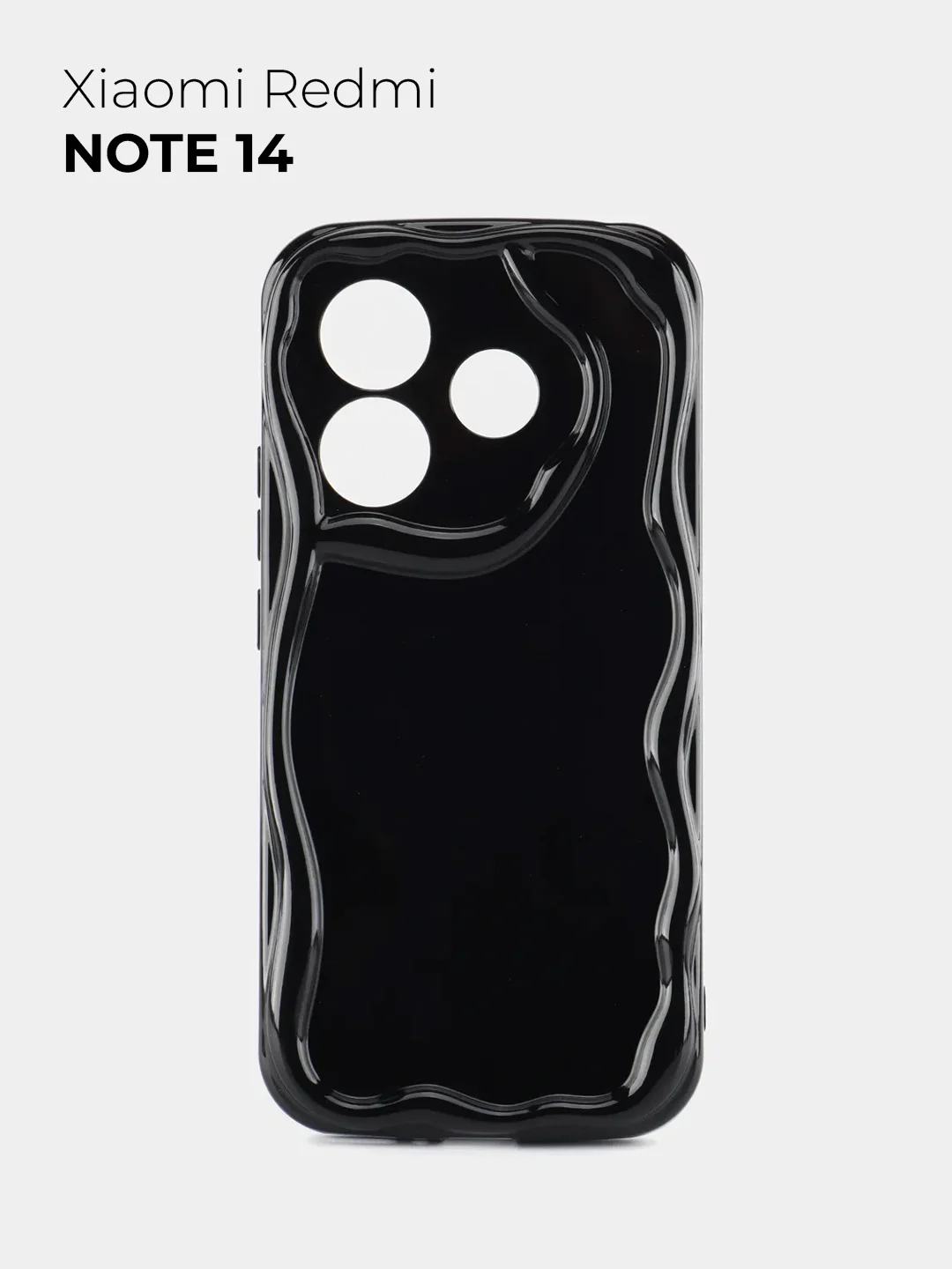 Черный чехол для Xiaomi Redmi Note 14 (Сяоми Ноут 14), противоударный