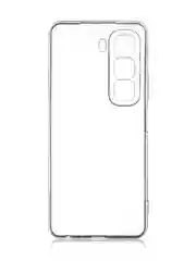 Прозрачный чехол для Infinix Hot 50 4G силиконовый BROSCORP матовый/ прозрачный тонкий, защита камер