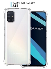 Чехол противоударный ROSCO для Samsung Galaxy A51, силиконовый, с усиленными углами