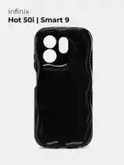 Черный чехол для Infinix Hot 50i / Smart 9 (Инфиникс Хот 50 ай / Смарт 9) противоударный