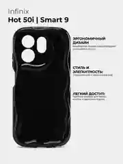 Черный чехол для Infinix Hot 50i / Smart 9 (Инфиникс Хот 50 ай / Смарт 9) противоударный
