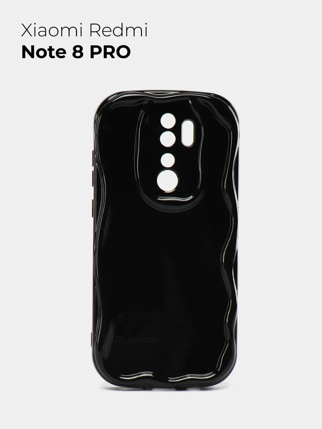 Черный чехол для Xiaomi Redmi Note 8 Pro (Сяоми Редми Нот 8 Про) противоударный