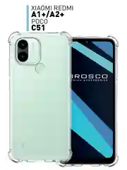 Прозрачный противоударный чехол ROSCO для Xiaomi Redmi A1 plus, Redmi A2+, Poco C51, силиконовый