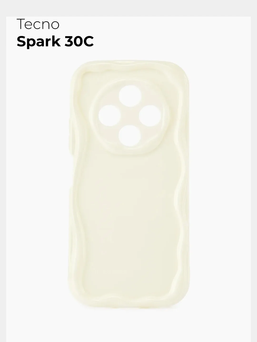 Молочный чехол для Tecno Spark 30C (Техно Спарк 30С), противоударный
