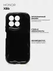 Черный чехол для Honor X8B (Хонор Х8B), противоударный