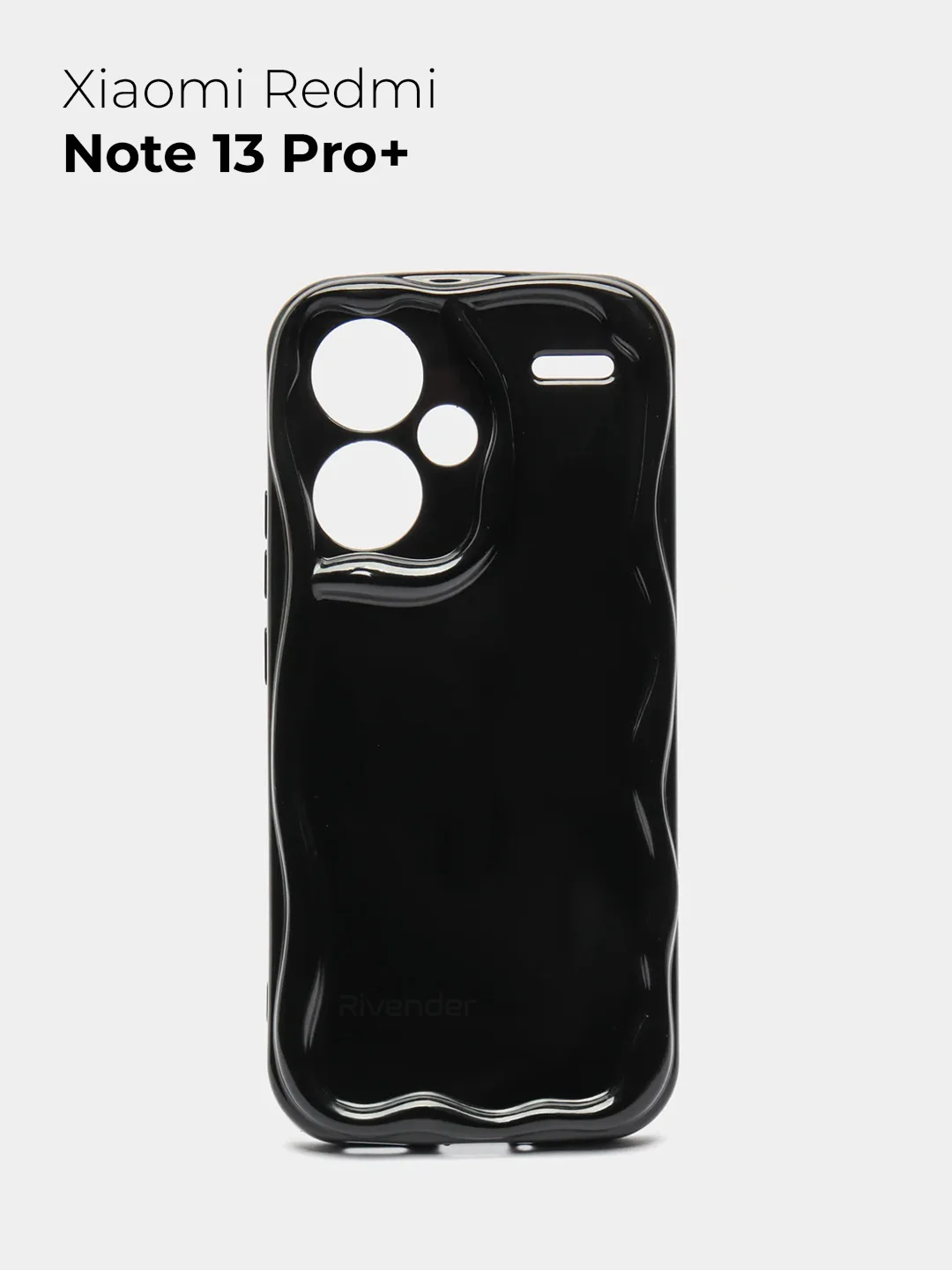 Черный чехол для Xiaomi Redmi Note 13 Pro Plus + 5G (Сяоми Редми Ноут 13 Про +), противоударный