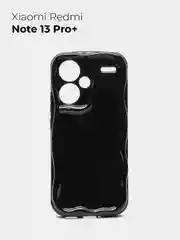 Черный чехол для Xiaomi Redmi Note 13 Pro Plus + 5G (Сяоми Редми Ноут 13 Про +), противоударный