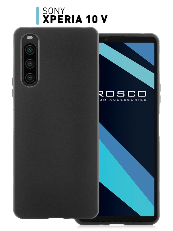 Чехол ROSCO для Sony Xperia 10 V (Сони Иксперия 10 Марк 5) матовый силиконовый тонкий