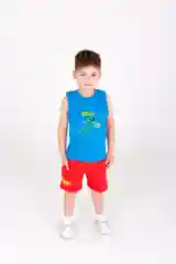 Детский комплект для мальчика: майка-шорты на 2-5 лет