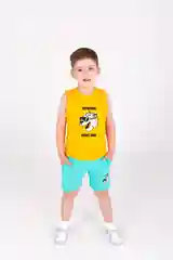 Детский комплект для мальчика: майка-шорты на 2-5 лет