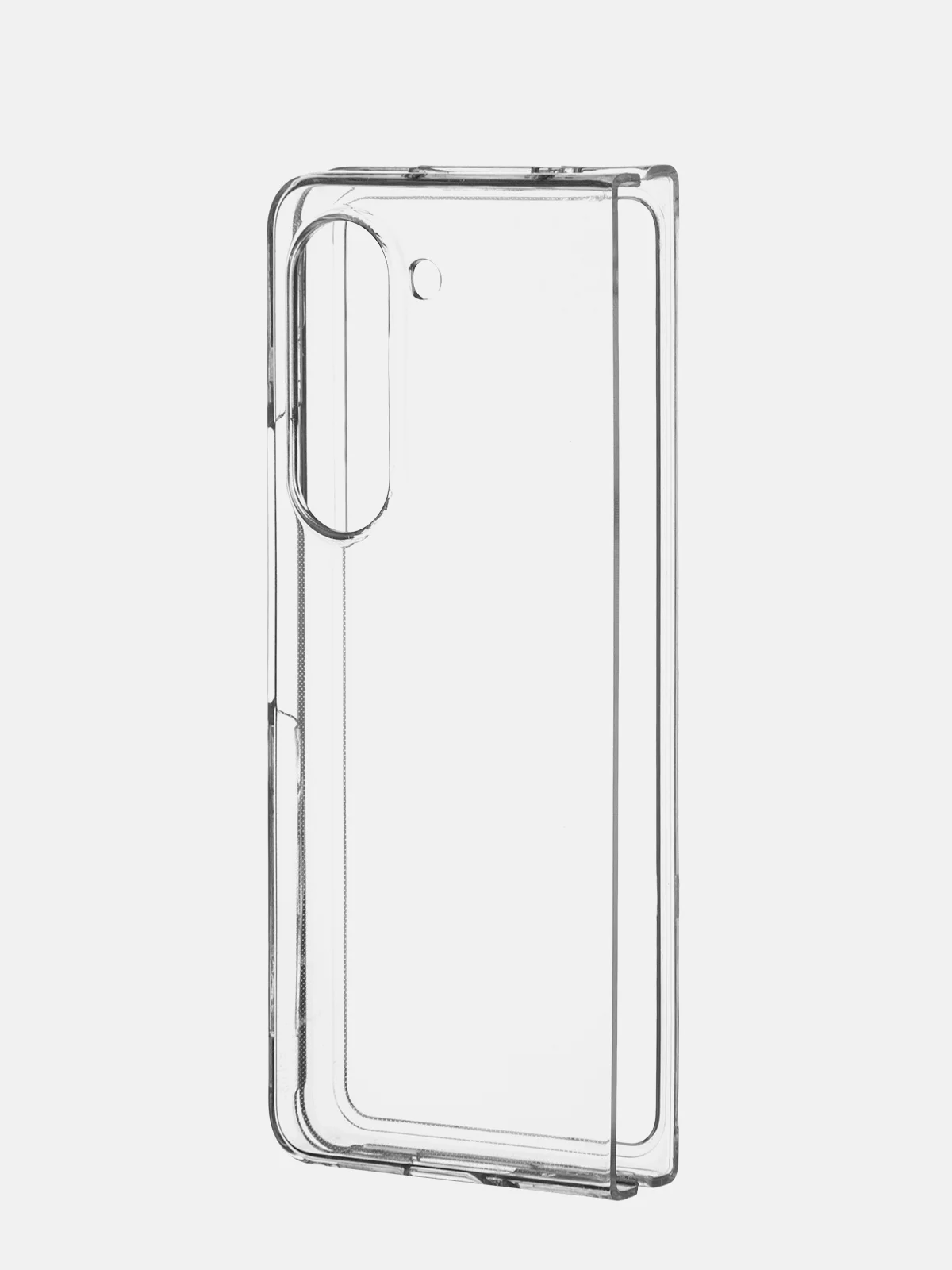Прозрачный складной пластиковый чехол ROSCO для Samsung Galaxy Z Fold 5, прозрачный, с защитой камер