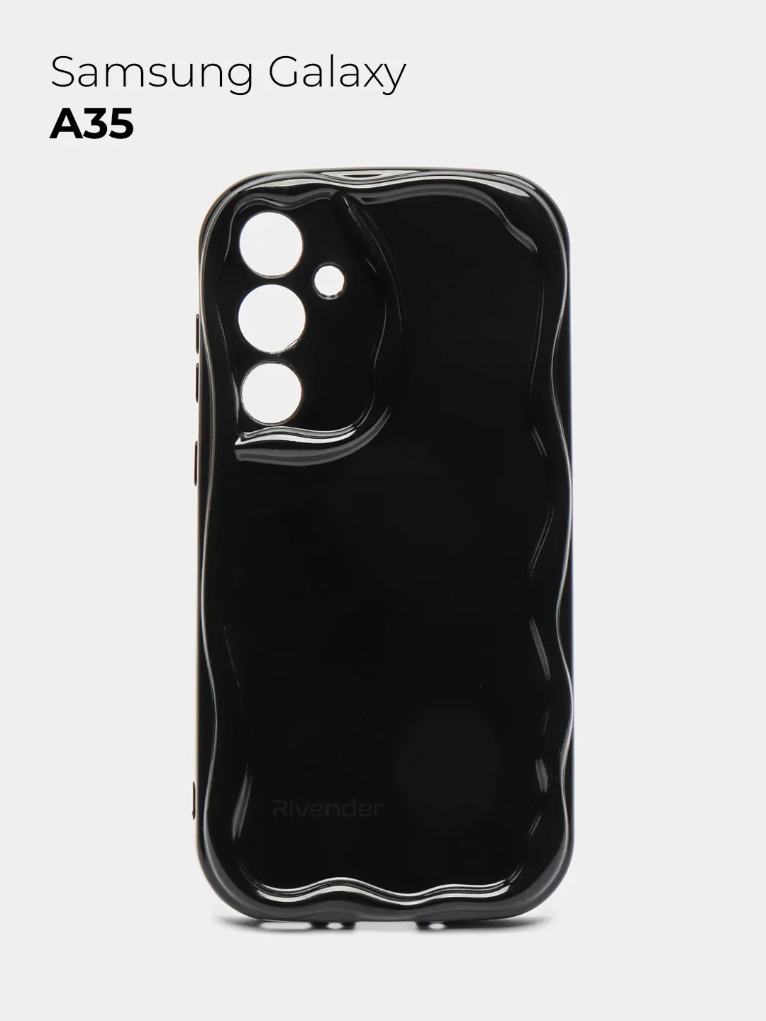 Черный чехол для Samsung Galaxy A35 5G (Самсунг Галакси А35 5 Джи), противоударный