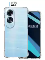 Прозрачный чехол для Oppo A60 противоударный силиконовый ROSCO прозрачный с защитой камер, углов