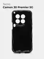 Черный чехол для Tecno Camon 30 Premier 5G (Техно Камон 30 Премьер 5 Джи), противоударный