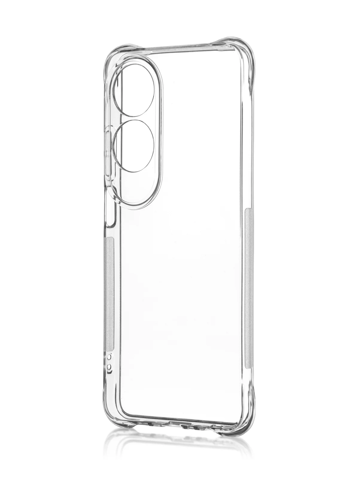 Прозрачный чехол для Oppo A60 противоударный силиконовый ROSCO прозрачный с защитой камер, углов