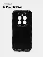 Черный чехол для Realme 12 Pro 5G / Realme 12 Pro + 5G (Реалми 12 Про 5 Джи), противоударный