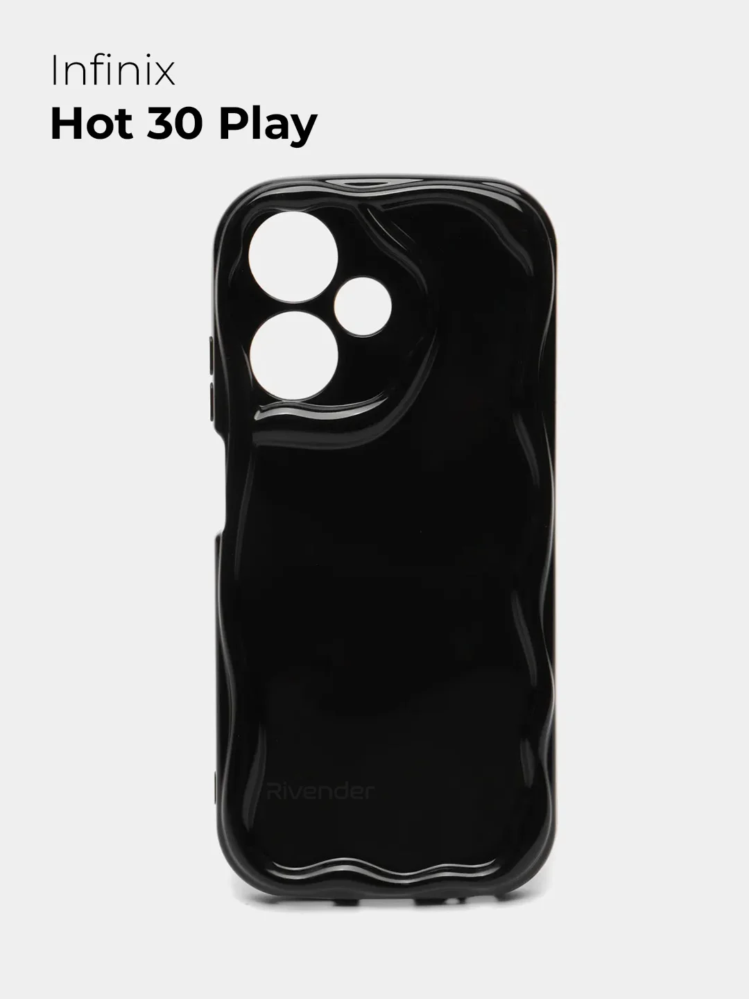 Черный чехол для Infinix Hot 30 Play 4G (Инфиникс Хот 30 Плей 4 Джи), противоударный