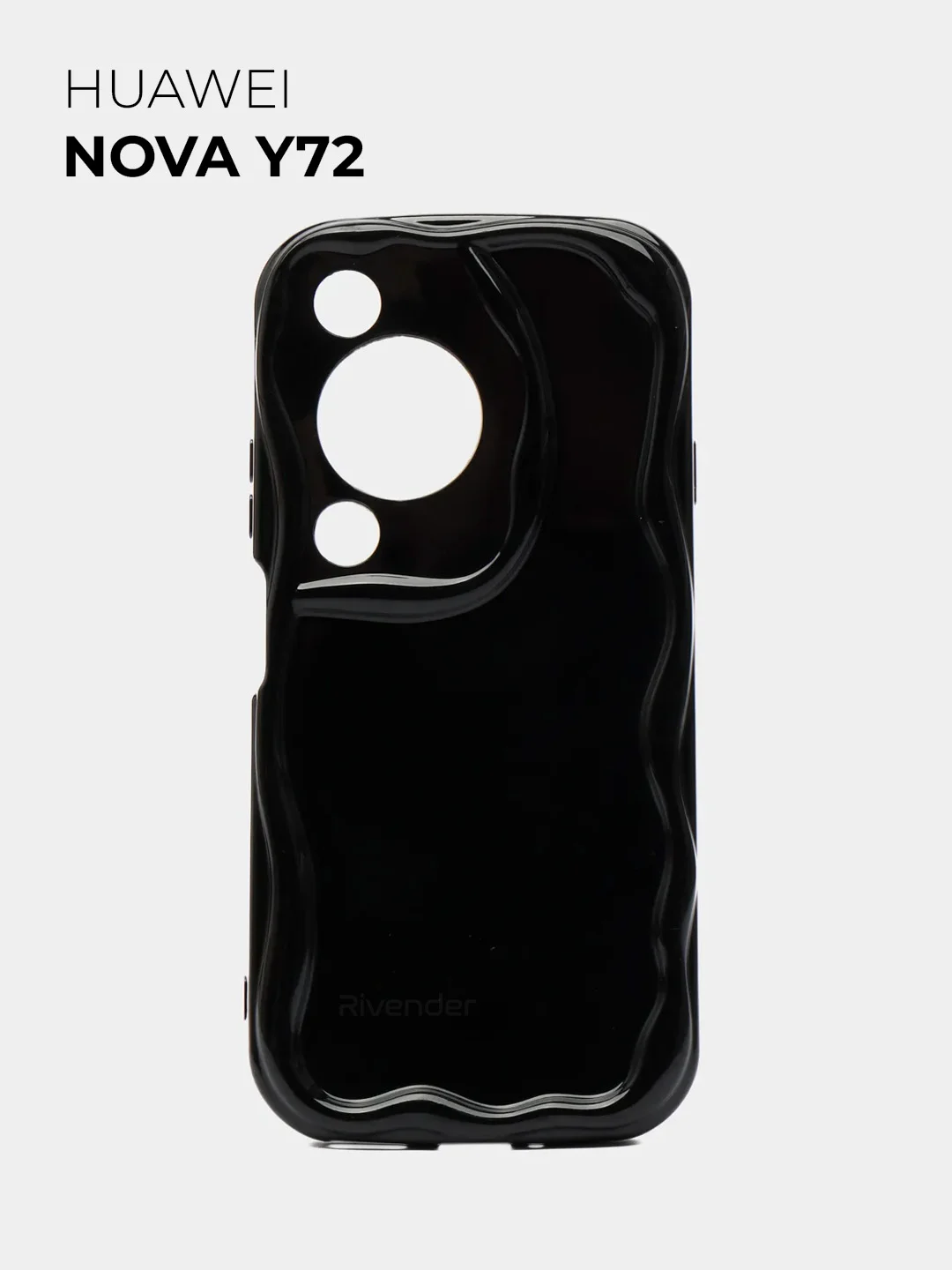 Черный чехол для HUAWEI nova Y72 (Хуавей Нова у72), противоударный