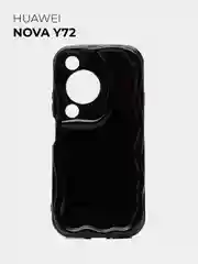 Черный чехол для HUAWEI nova Y72 (Хуавей Нова у72), противоударный