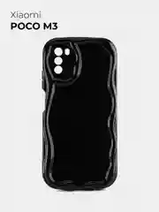 Черный чехол для Xiaomi Poco M3 (Сяоми Поко М3), противоударный