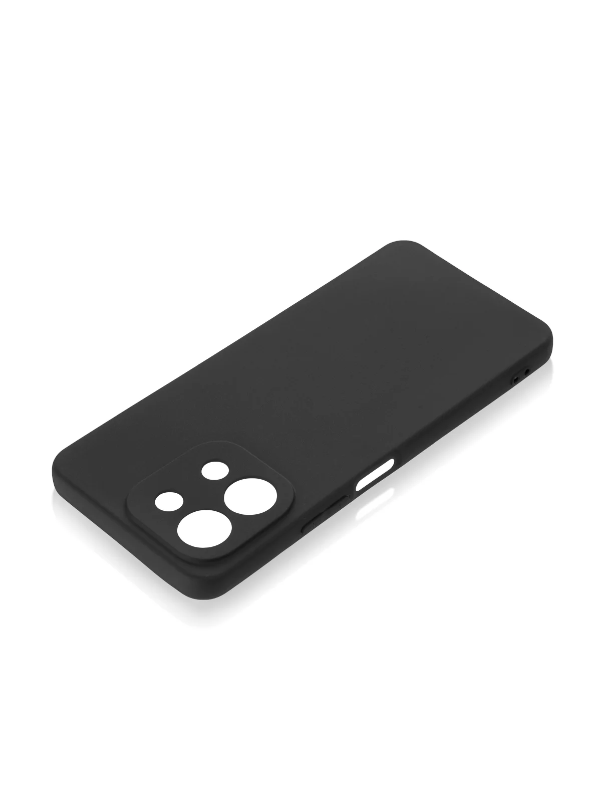 Черный чехол для Vivo Y28 4G силиконовый ROSCO матовый/ прозрачный тонкий с защитой камер