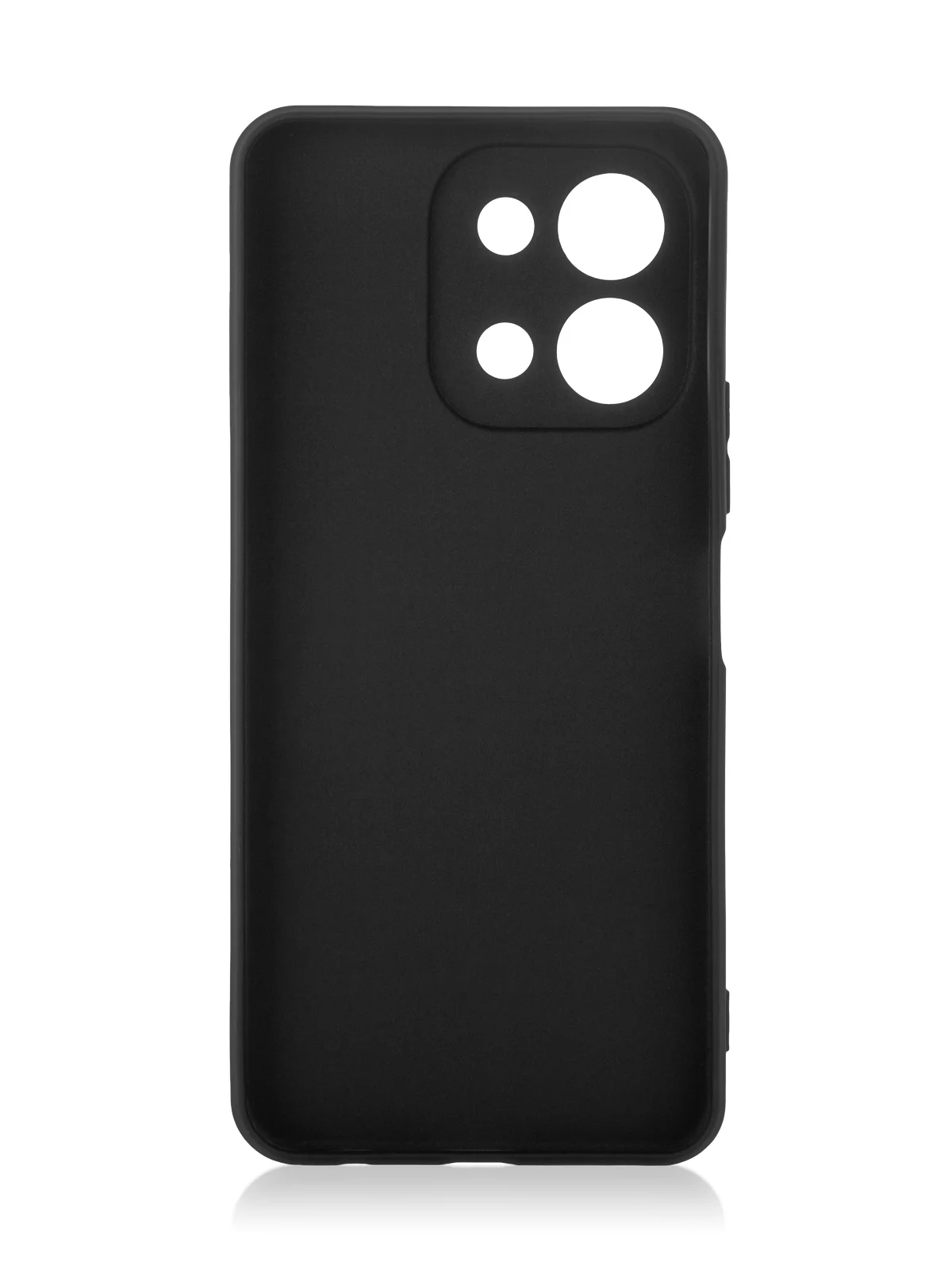 Черный чехол для Vivo Y28 4G силиконовый ROSCO матовый/ прозрачный тонкий с защитой камер