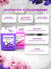 Розовый гель для стирки белья, набор 5+5 л, Ламелия