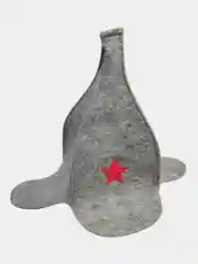 Белый шапка для бани и сауны