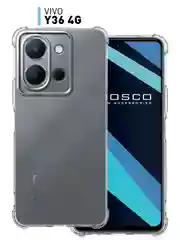 Прозрачный противоударный чехол для Vivo Y36 силиконовый, ROSCO, с усиленными углами