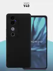 Чехол для Vivo V40 силиконовый ROSCO матовый/ прозрачный тонкий с бортиком- защитой камер