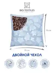 Подушка для сна с гречневой лузгой "Сила природы", ортопедическая, 50*70, 70*70 см