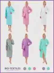 Халат женский вафельный домашний банный крупная клетка с капюшоном 100 % хлопок