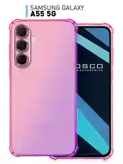 Чехол для Samsung Galaxy A55 противоударный силиконовый ROSCO прозрачный с защитой углов