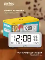 Часы-метеостанция Perfeo "Brisa", белый
