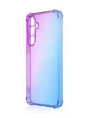 Фиолетовый чехол для Samsung Galaxy A55 противоударный силиконовый ROSCO прозрачный с защитой углов
