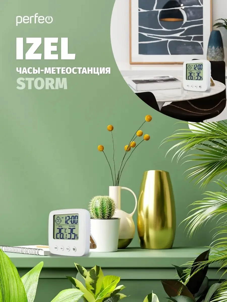 Часы-метеостанция Perfeo "Izel"
