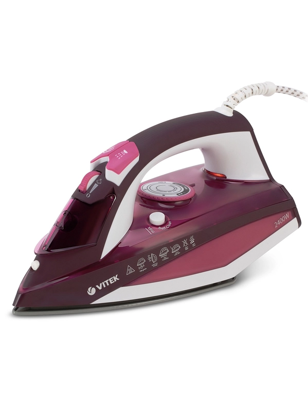 Утюг Vitek VT-1215 2400Вт розовый
