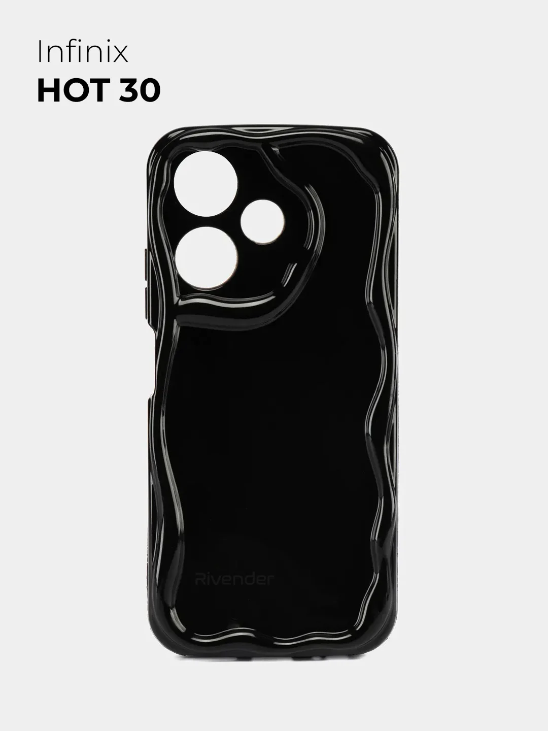 Черный чехол для Infinix Hot 30 (Инфиникс Хот 30), противоударный