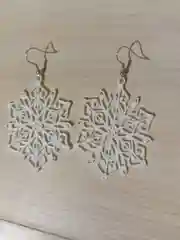 Молочный серьги "Геометрия"