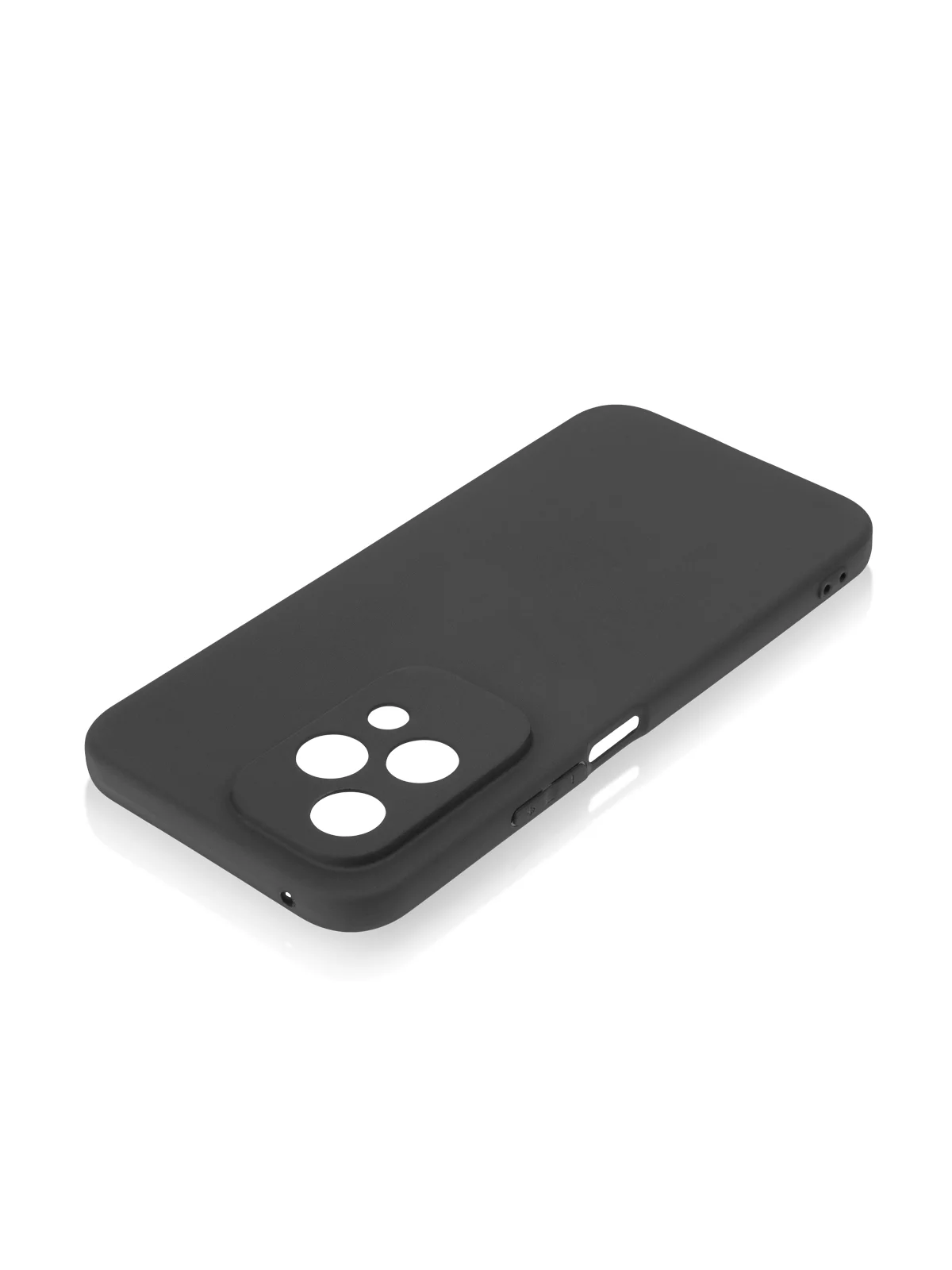 Черный чехол для Honor 200 Lite силиконовый ROSCO матовый / прозрачный с бортиком защитой камер