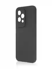 Черный чехол для Honor 200 Lite силиконовый ROSCO матовый / прозрачный с бортиком защитой камер