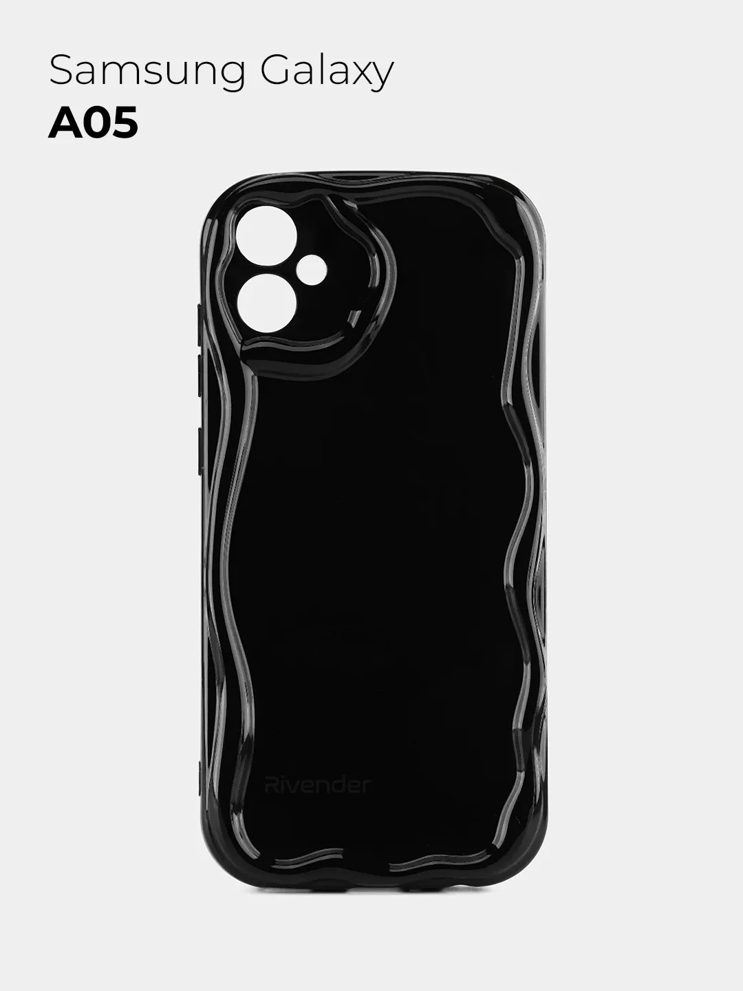 Черный чехол для Samsung Galaxy A05 (Самсунг Галакси А05), противоударный