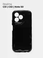 Черный чехол для Realme C53 / C51 / Note 50 (Реалми С53 / С51 / Ноут 50), противоударный