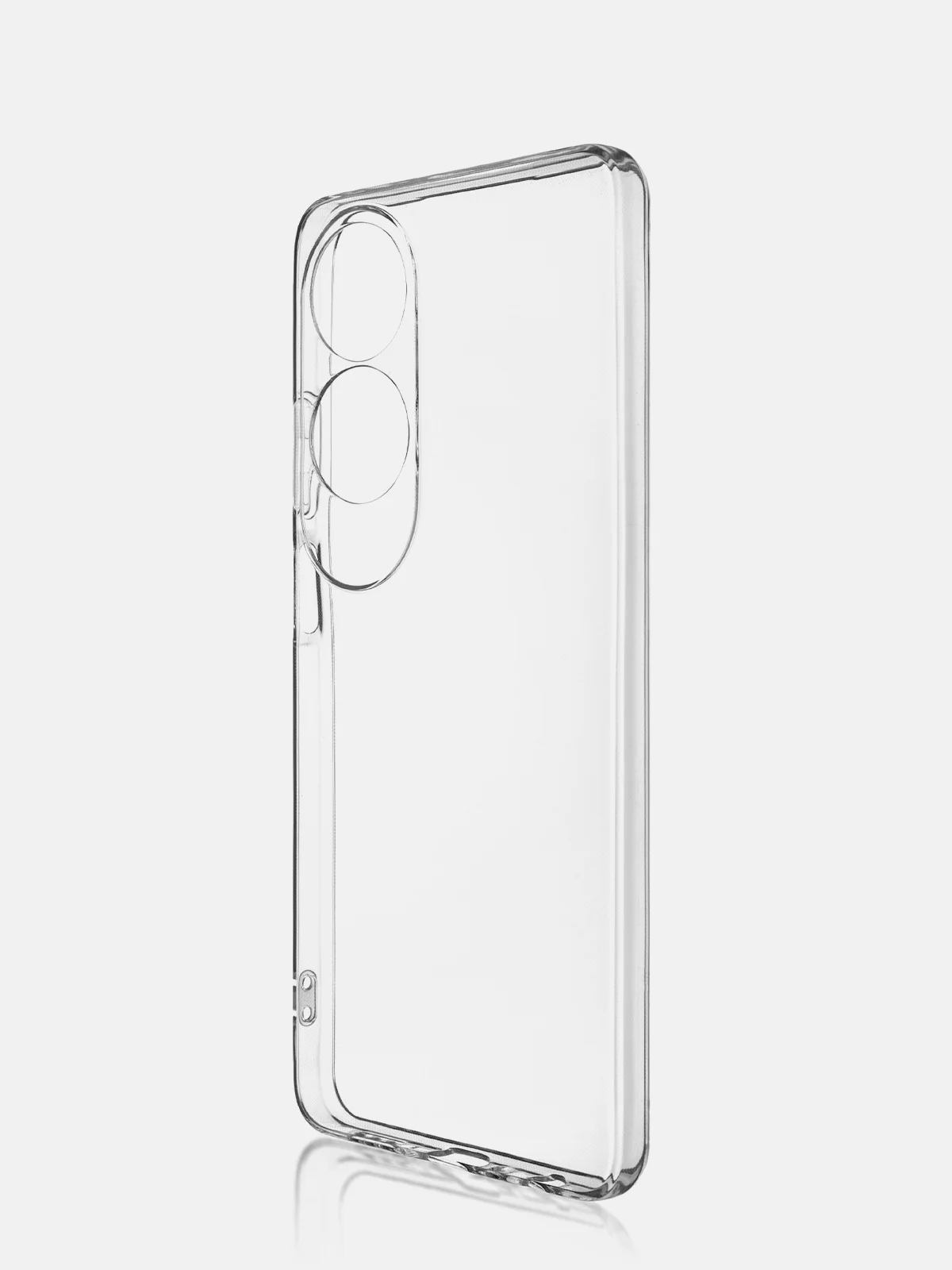 Прозрачный чехол для Oppo A60 силиконовый ROSCO матовый/ прозрачный тонкий с защитой камер